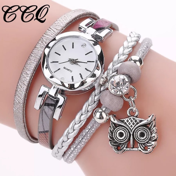 Accessories - Cute owl charm bracelet watch